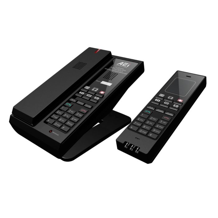 Single-Line Cordless Telephone with Dual Keypad (master) – AGR-8106-SMK